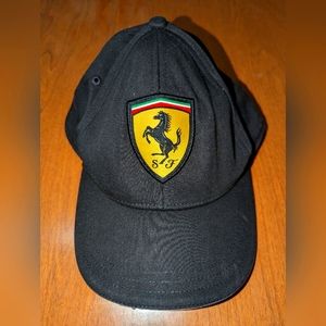 Official Ferrari Baseball Cap Hat Scuderia Ferrari Black One Size